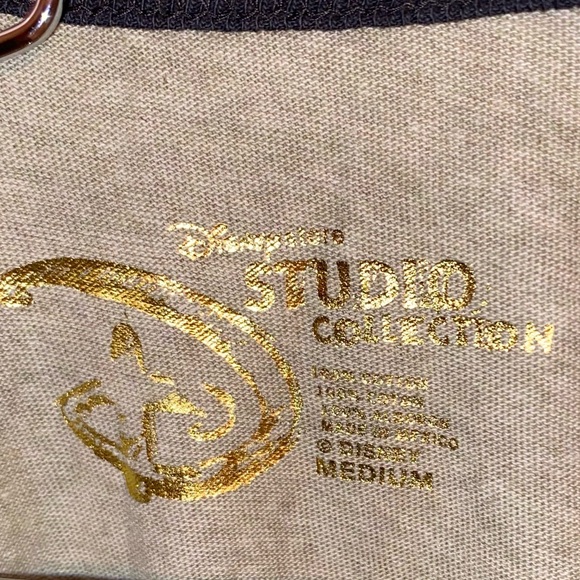 Grumpy Seven Dwarfs Disney Studio Collection Mens Ringer TShirt Size L - Picture 4 of 4